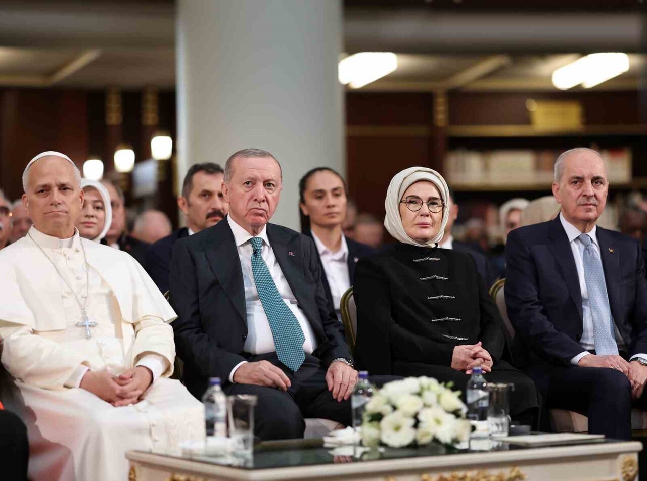 CUMHURBAŞKANI RECEP TAYYİP ERDOĞAN, VATİKAN DEVLET BAŞKANI PAPA 14. LEO CUMHURBAŞKANLIĞI MİLLET...