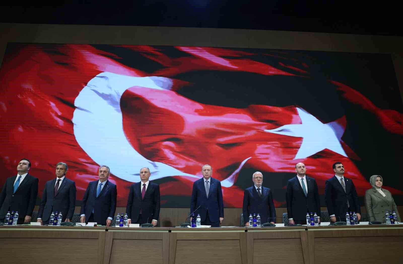 CUMHURBAŞKANI VE AK PARTİ GENEL BAŞKANI RECEP TAYYİP ERDOĞAN, AK PARTİ KONGRE MERKEZİ'NDE...