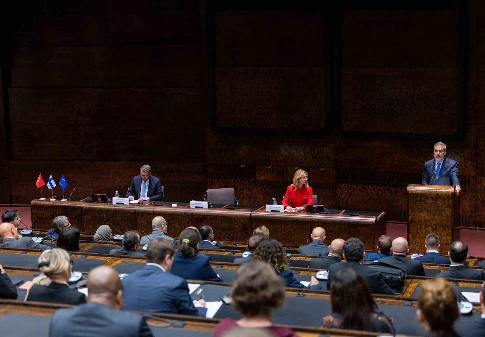 DIŞİŞLERİ BAKANI FİDAN, FİNLANDİYA-TÜRKİYE PARLAMENTOLARARASI DOSTLUK GRUBU’NUN DÜZENLENDİĞİ...