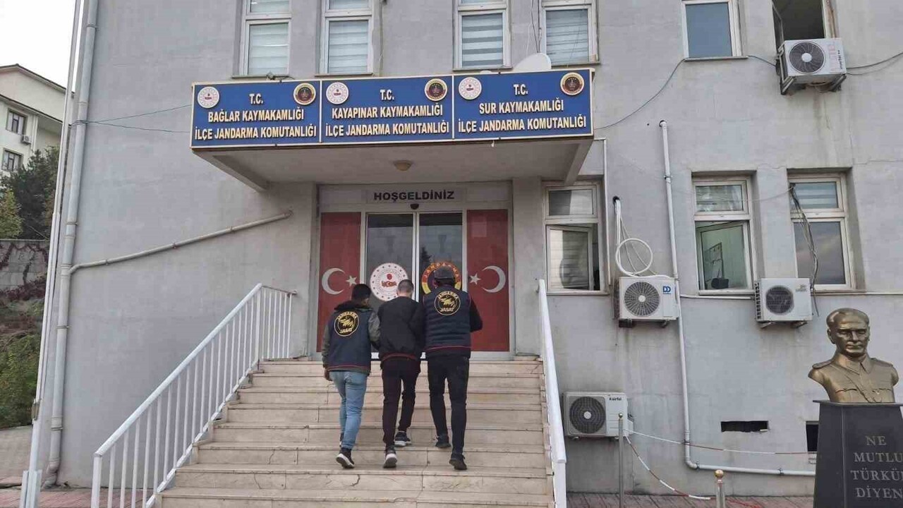 DİYARBAKIR’DA JANDARMA EKİPLERİNCE GERÇEKLEŞTİRİLEN OPERASYONLARDA HAKLARINDA KESİNLEŞMİŞ HAPİS...