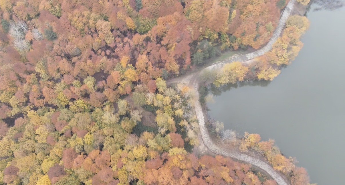 DÜZCE'NİN KAYNAŞLI İLÇESİNDE YER ALAN KORUGÖL TABİAT PARKI, ALTYAPI ÇALIŞMALARI TAMAMLANARAK...
