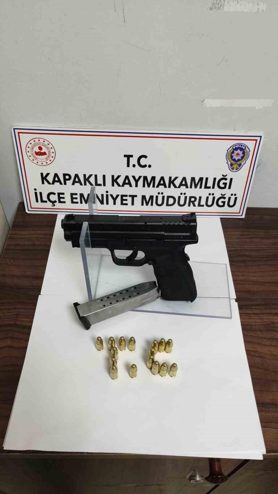 ELE GEÇİRİLEN RUHSATSIZ SİLAH