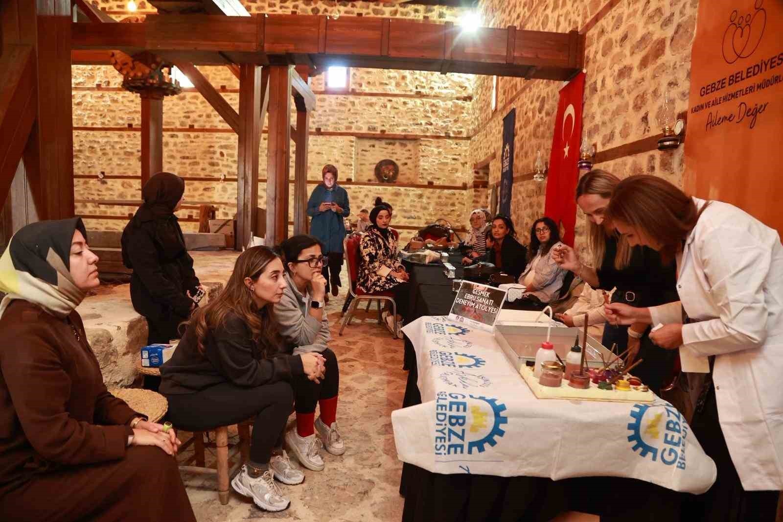 GEBZE BELEDİYESİ KADIN VE AİLE HİZMETLERİ MÜDÜRLÜĞÜNE BAĞLI GESMEK KURSİYERLERİ, TARİHİ SU DOLABI...