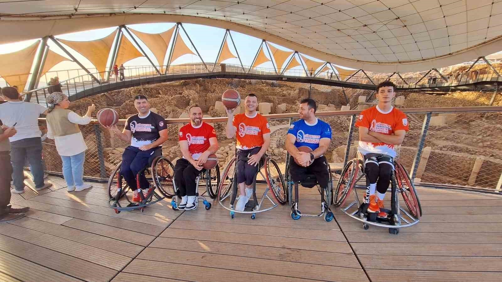 GÖBEKLİTEPE TEKERLEKLİ SANDALYE BASKETBOL TURNUVASI ÖNCESİ TAKIM KAPTANLAR, GÖBEKLİTEPE'DE...