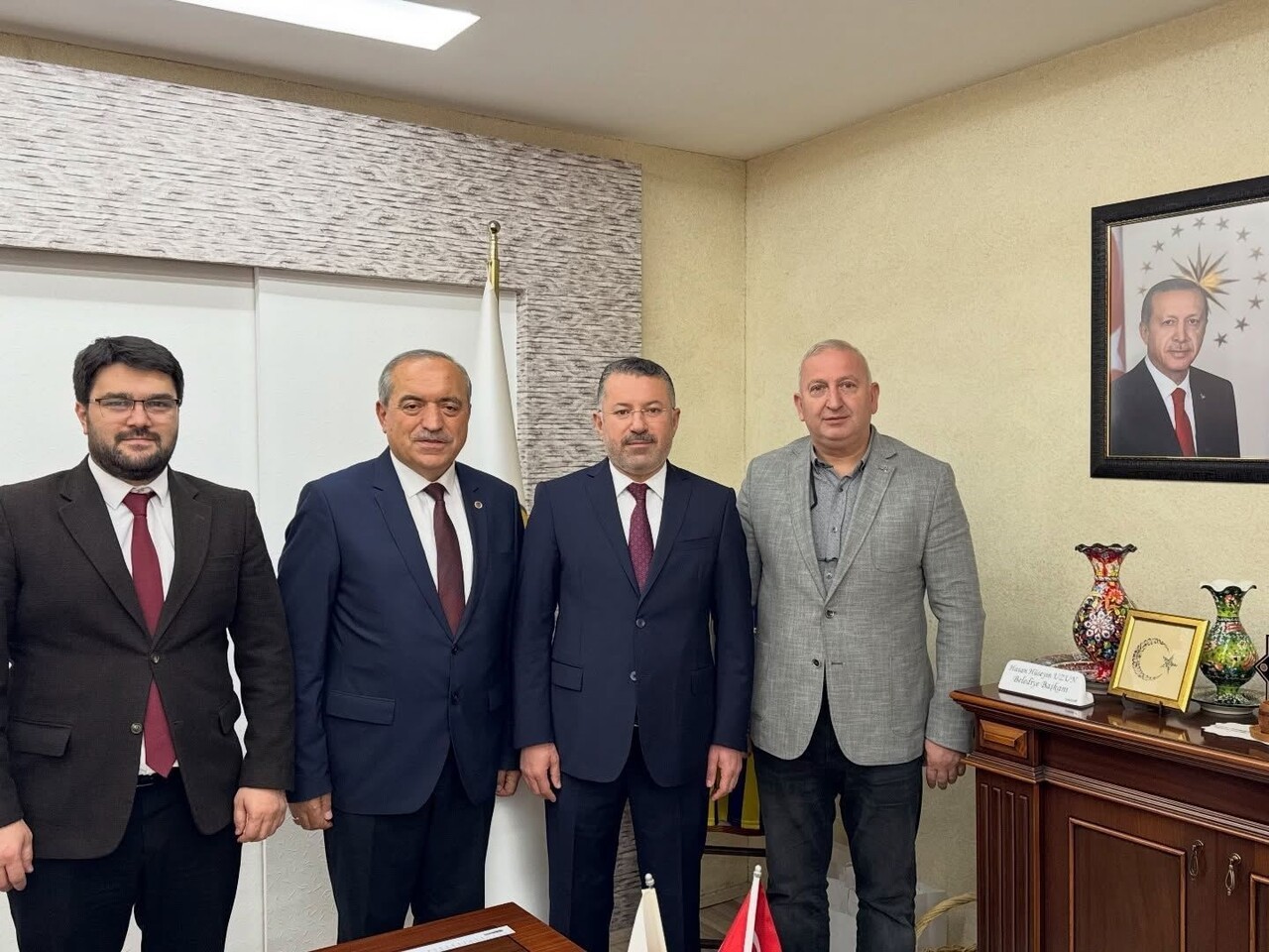 KARABÜK ÜNİVERSİTESİ (KBÜ) REKTÖRÜ PROF. DR. FATİH KIRIŞIK, ULUS BELEDİYE BAŞKANI HASAN HÜSEYİN...