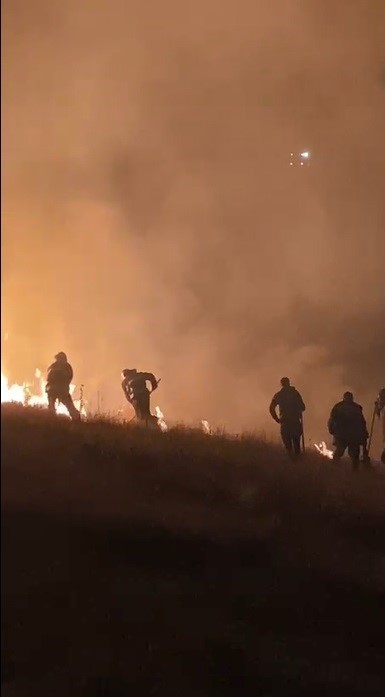 KARS ERMENİSTAN SINIRI ALEV ALEV(KARS-İHA)