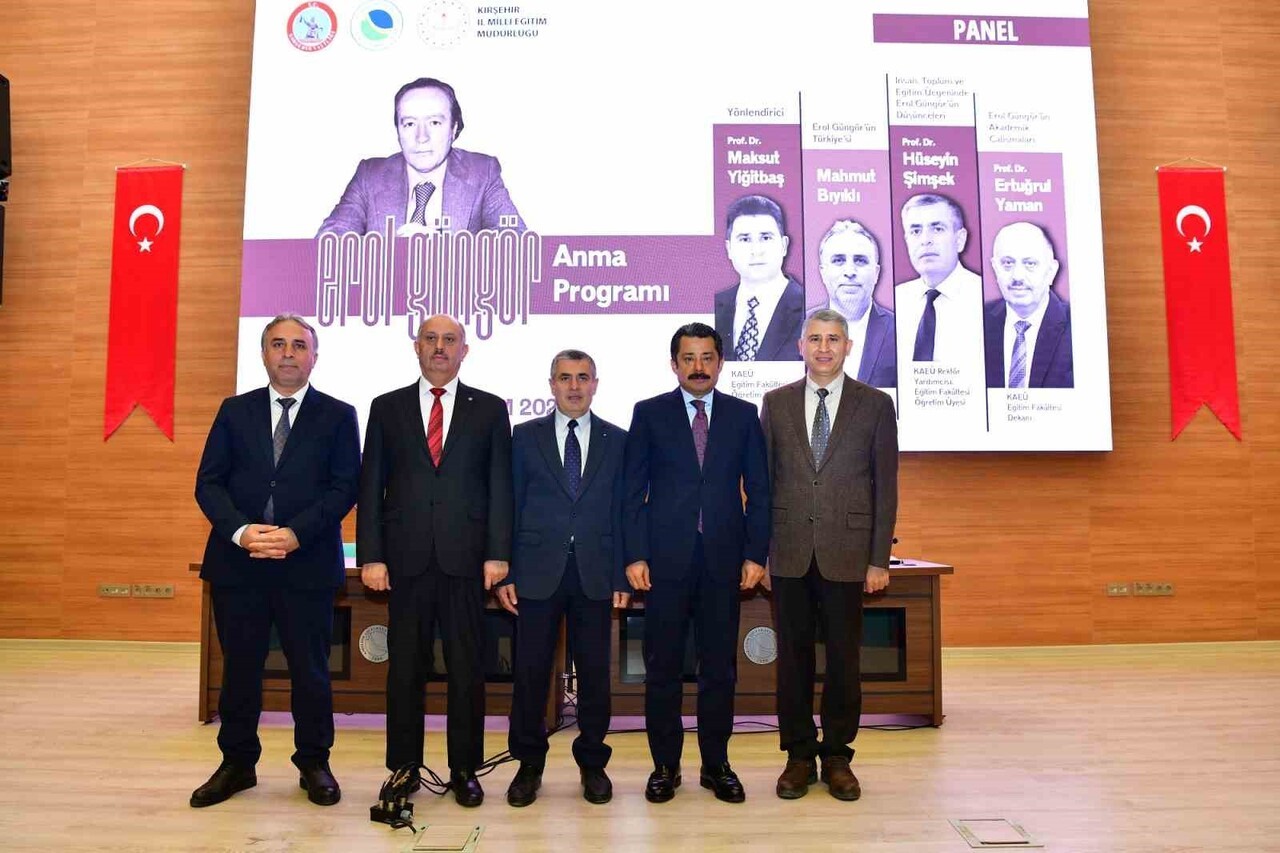 KIRŞEHİR'DE "EĞİTİMCİ-YAZAR PROF. DR. EROL GÜNGÖR ANMA PROGRAMI" GERÇEKLEŞTİRİLDİ. AHİ EVRAN...