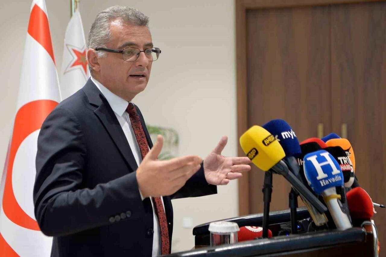 KUZEY KIBRIS TÜRK CUMHURİYETİ (KKTC) CUMHURBAŞKANI TUFAN ERHÜRMAN, GÜNEY KIBRIS RUM YÖNETİMİ...