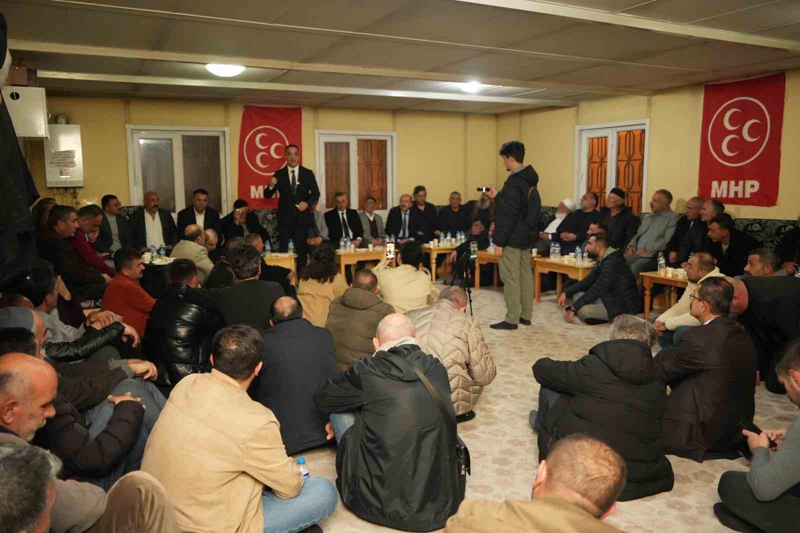 MHP İL BAŞKANI ADEM YURDAGÜL, İL YÖNETİCİLERİ, PALANDÖKEN İLÇE BAŞKANI ABDULLAH KARAOĞLU, İLÇE...