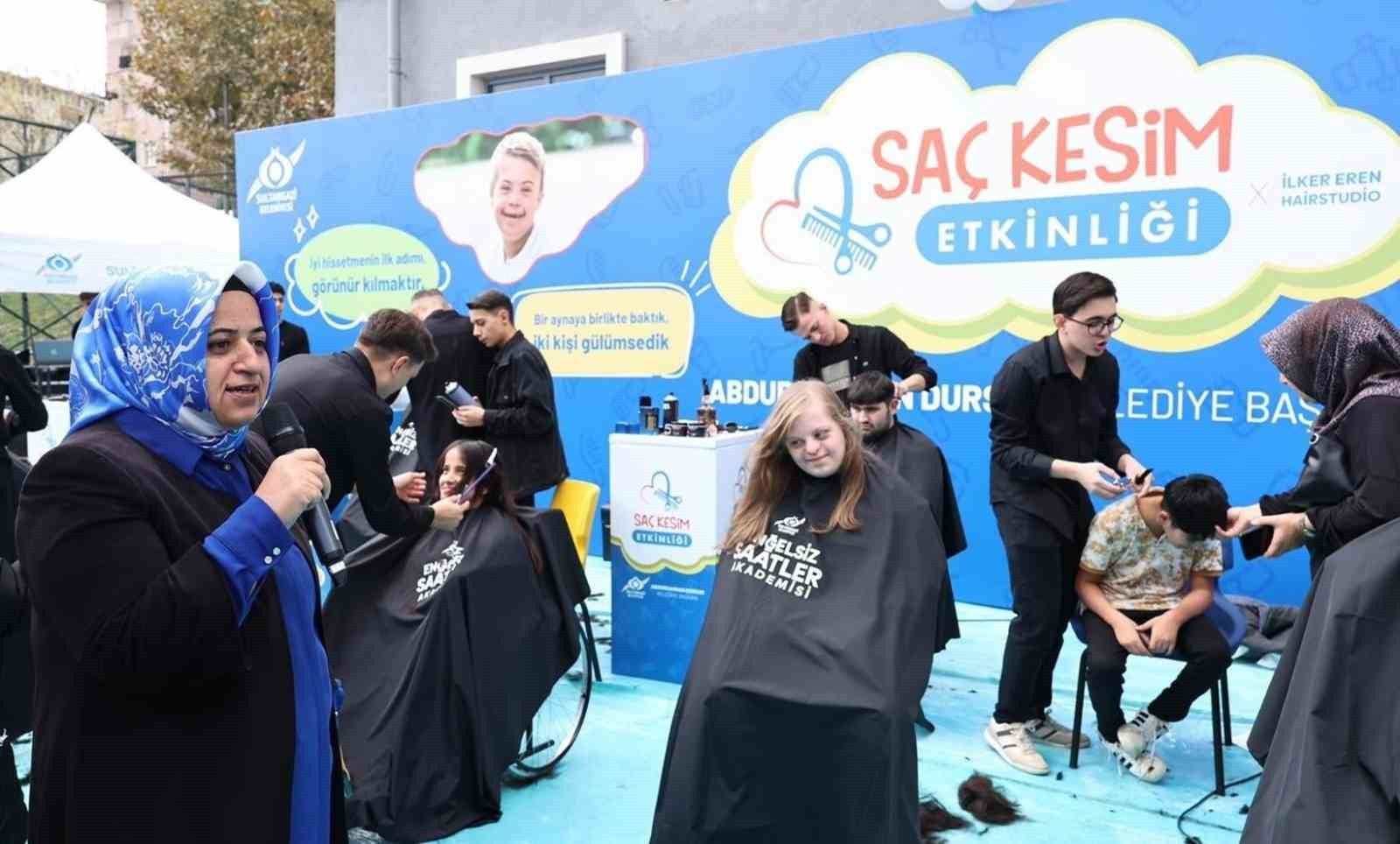 SULTANGAZİ BELEDİYESİ, ENGELLİ BİREYLER İÇİN SAÇ KESİM ETKİNLİĞİ DÜZENLEDİ. SOSYAL MEDYA FENOMENİ...