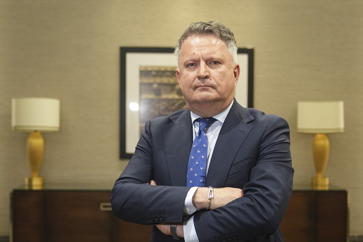 Ukrayna Dışişleri Bakan Yardımcısı Sergiy Kyslytsya, İstanbul'da düzenlenen TRT World Forum...