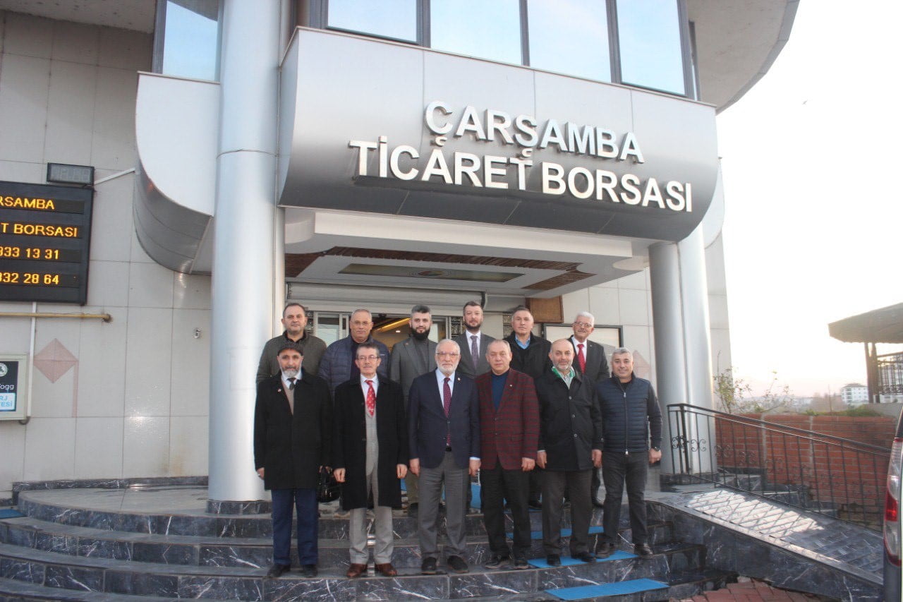 AADET PARTİSİ SAMSUN MİLLETVEKİLİ MEHMET KARAMAN, SAADET PARTİSİ ÇARŞAMBA İLÇE BAŞKANI İBRAHİM...