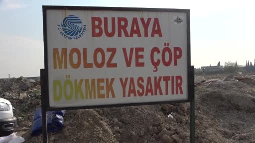 Adana merkezindeki arazi, çöp ve moloz doldu
