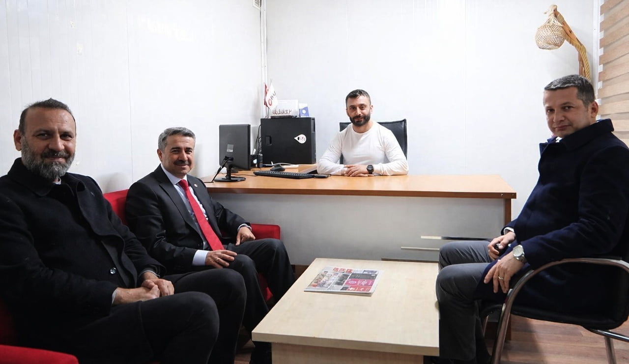 AK PARTİ ADIYAMAN MİLLETVEKİLİ MUSTAFA ALKAYIŞ, BERABERİNDEKİ HEYETLE BİRLİKTE İHLAS HABER AJANSI...