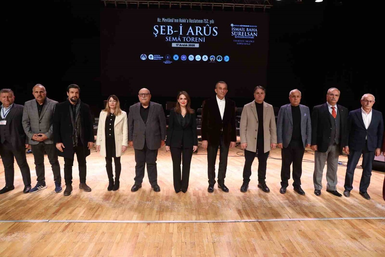 ANTALYA BÜYÜKŞEHİR BELEDİYESİ, HAZRETİ MEVLÂNÂ CELÂLEDDÎN-İ RÛMÎ, HAKK’A VUSLATININ 752. YIL...