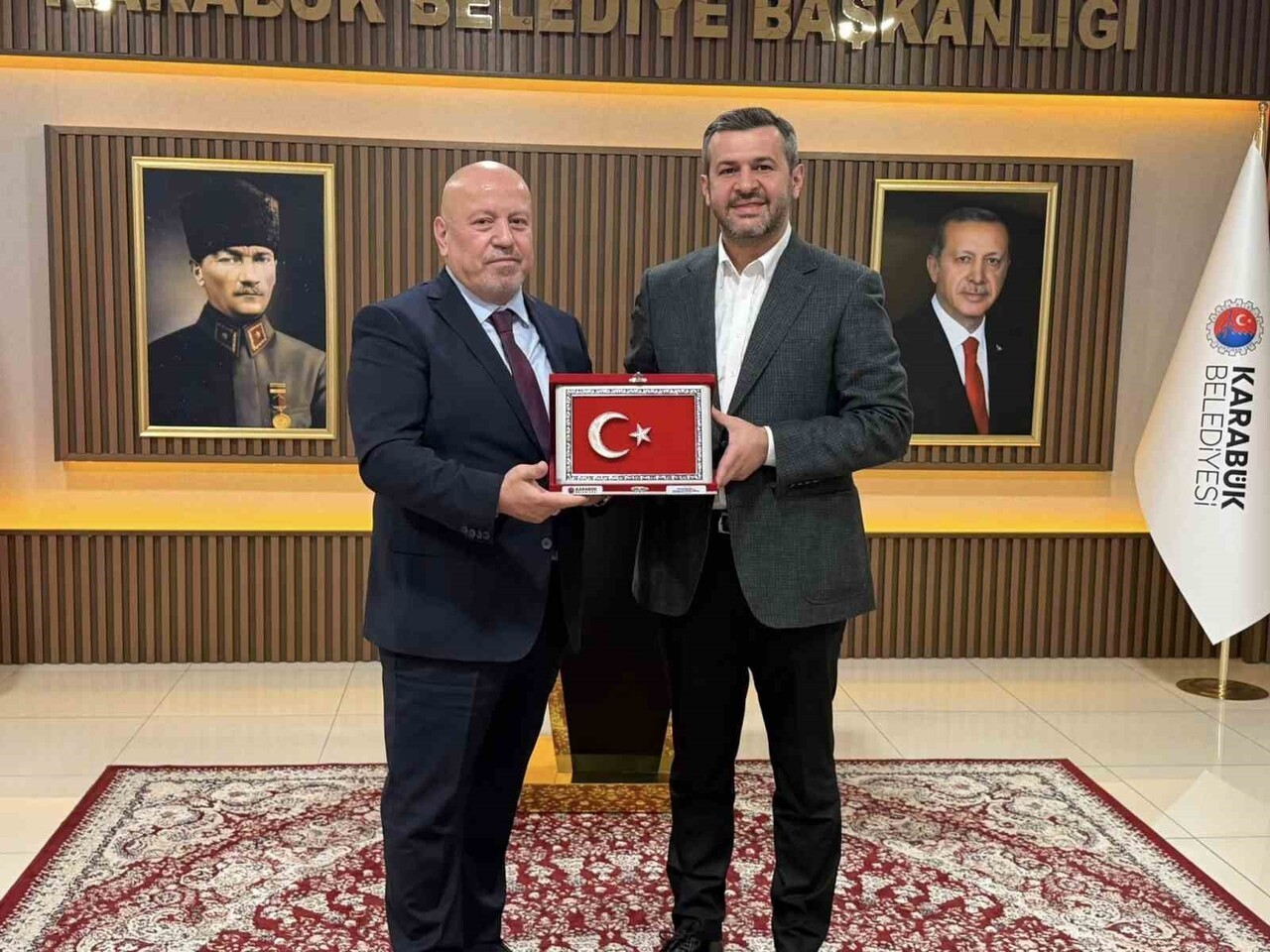 AVRUPALI TÜRK GİRİŞİMCİLER BİRLİĞİ GENEL BAŞKANI ORHAN BUYURMAN VE YÖNETİM KURULU, KARABÜK’TE BİR...