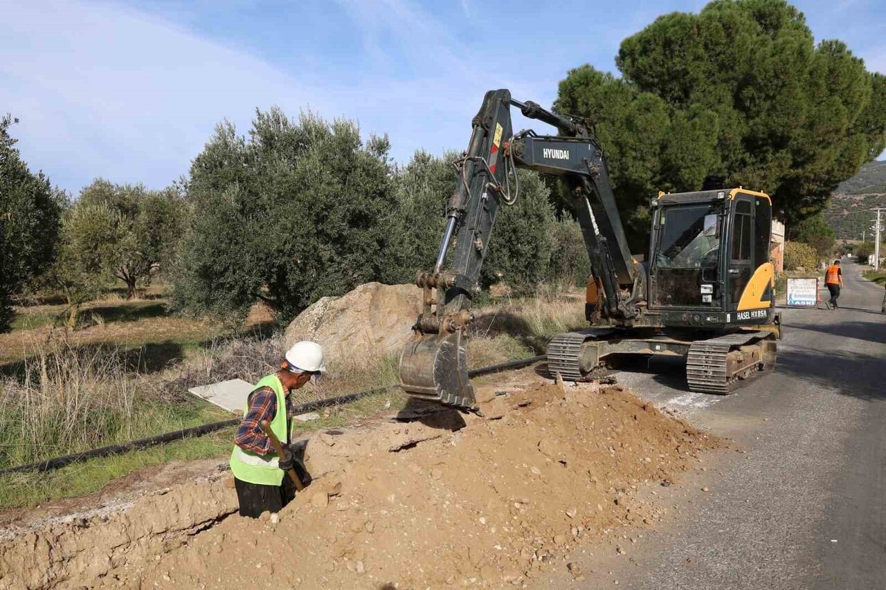 AYDIN'IN NAZİLLİ İLÇESİ BEĞERLİ MAHALLESİ'NDE YÜRÜTÜLEN 5.6 MİLYON TL'LİK ALTYAPI ÇALIŞMALARI...