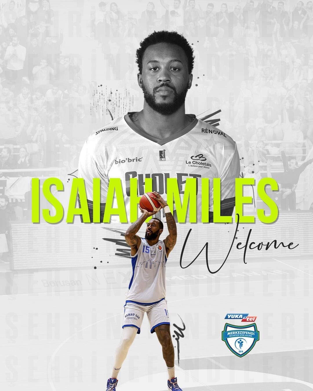 BASKETBOL SÜPER LİGİ EKİPLERİNDEN MERKEZEFENDİ BELEDİYESİ BASKET, HÜCUM HATTINI ABD'Lİ FORVET...