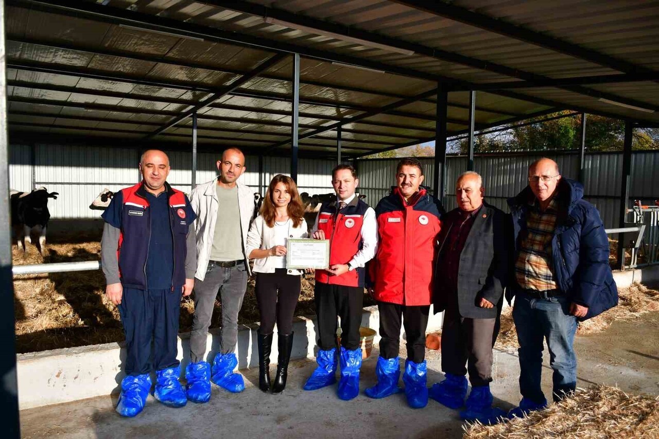 BİGA İLÇESİNDE SAĞLIKLI VE KALİTELİ HAYVANSAL ÜRETİM YAPAN ÜRETİCİYE BİGA KAYMAKAMI ERCAN KAYABAŞI...