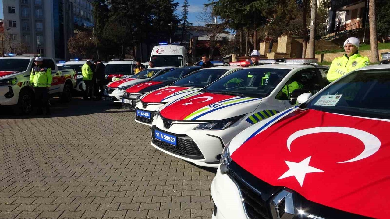 BİLECİK'TE EMNİYET VE JANDARMA TEŞKİLATININ ARAÇ FİLOSUNA 67 YENİ ARAÇ EKLENDİ.