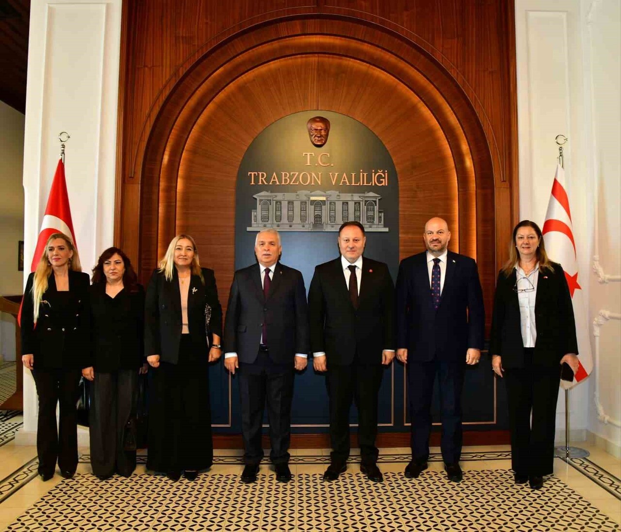 BİR DİZİ TEMASLARDA BULUNMAK ÜZERE TRABZON’A GELEN KUZEY KIBRIS TÜRK CUMHURİYETİ (KKTC) CUMHURİYET...