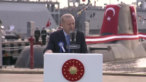 Cumhurbaşkanı Erdoğan: "Dünyada kendi savaş gemisini geliştirip denize indiren 10 ülkeden biri...