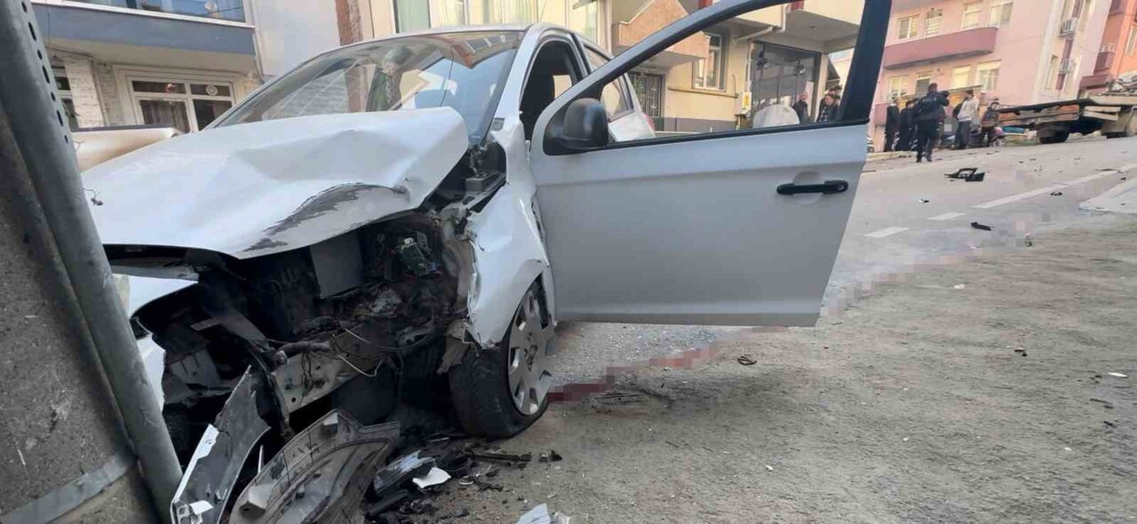 EDİRNE’DE KORKUNÇ KAZA KAMERADA