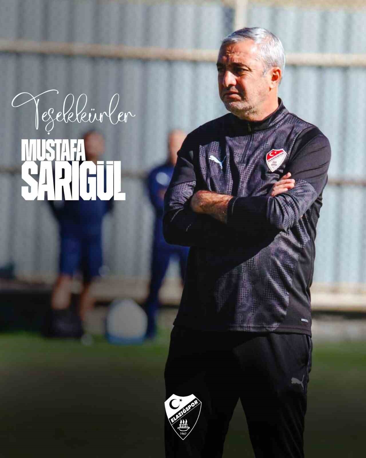 ELAZIĞSPOR’DA MUSTAFA SARIGÜL’LE YOLLAR AYRILDI