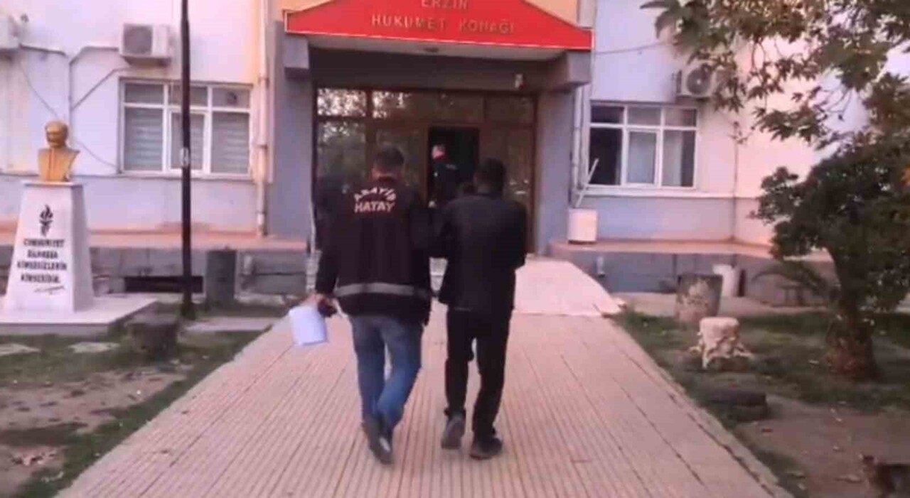 ERZİN’DE HIRSIZLIK ŞÜPHELİSİ TUTUKLANDI