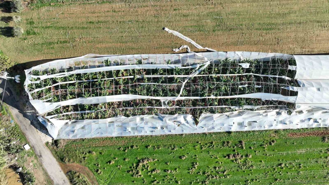 GÜNDOĞDU VE YAVRUDOĞAN MAHALLELERİNDE 29 KASIM AKŞAMI MEYDANA GELEN HORTUMUN ARDINDAN ZARAR GÖREN...