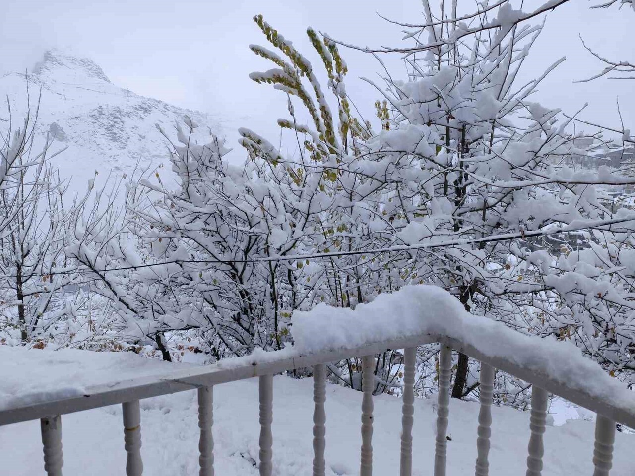 HAKKARİ’DE AKŞAM SAATLERİNDE ETKİLİ OLAN KAR YAĞIŞI, ÖĞLE SAATLERİNDE YERİNİ SİSLİ HAVAYA BIRAKTI....