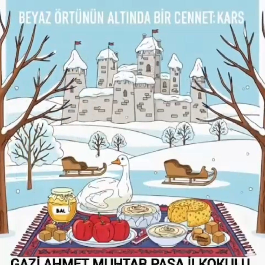 İLKOKUL ÖĞRENCİLERİNDEN KARS’IN DOĞAL VE TARİHİ GÜZELLİKLERİNE TANITIM...