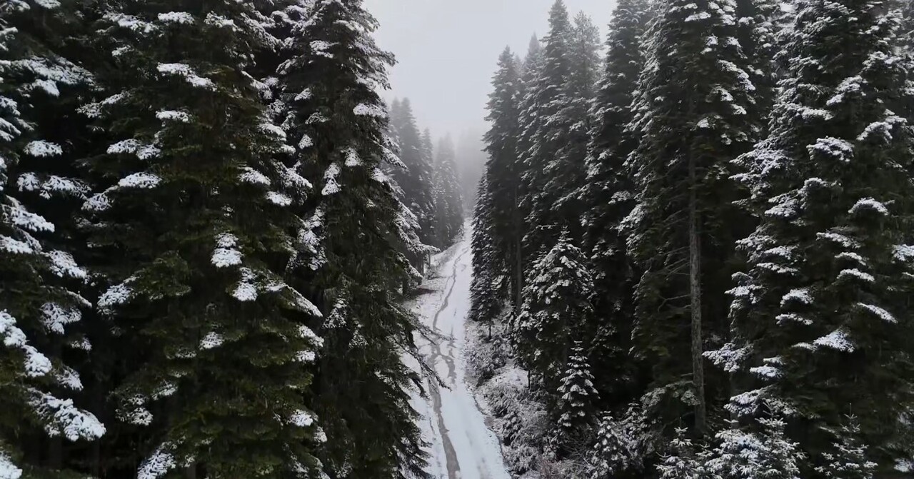 KARABÜK’TE ŞEHİR MERKEZİNDE YAĞMUR ETKİLİ OLURKEN, YÜKSEK KESİMLERDE KAR YAĞIŞIYLA DOĞA BEYAZ...