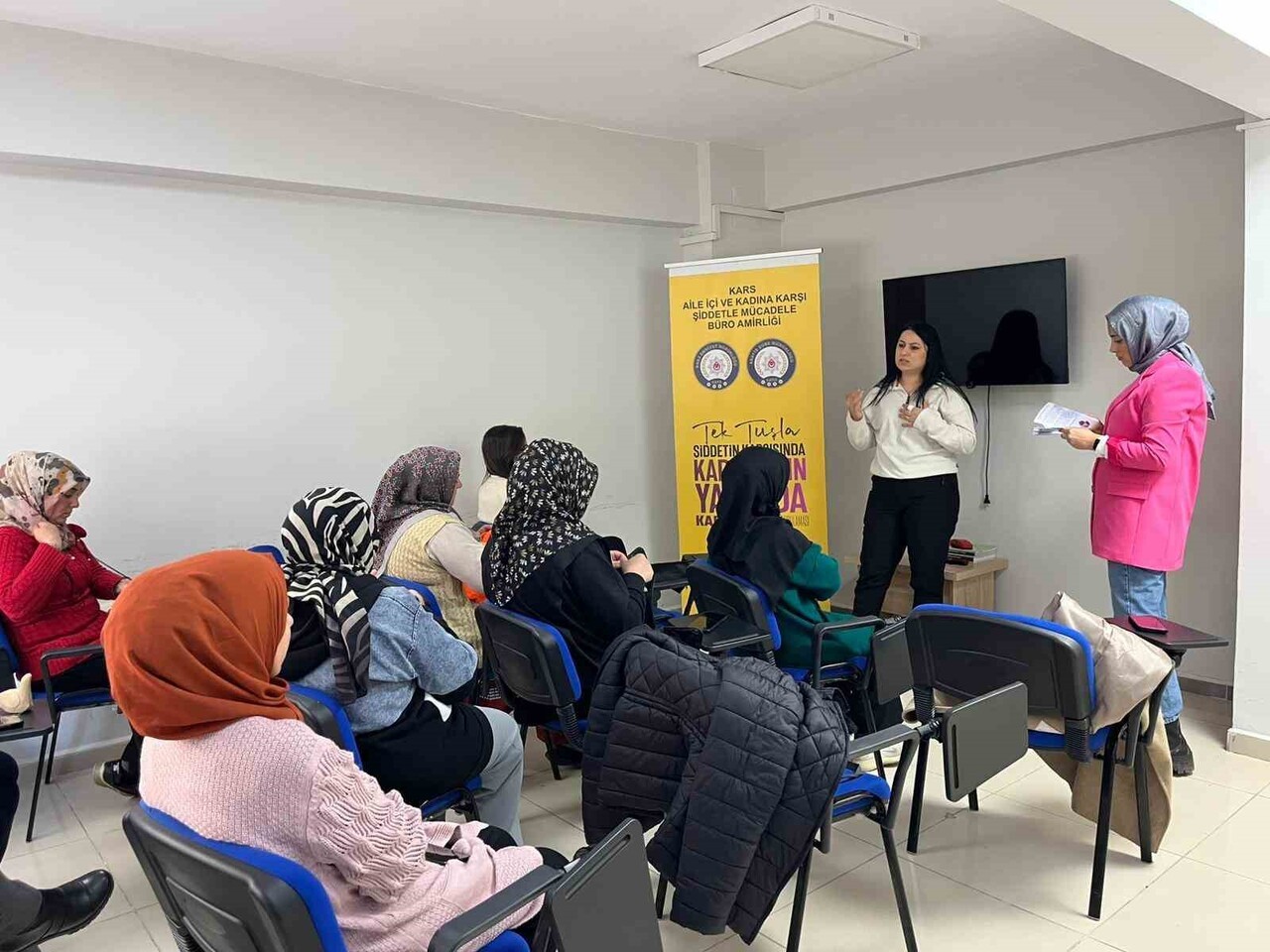 KARS’TA KADINLARA KADES UYGULAMASI TANITILDI(KARS-İHA)