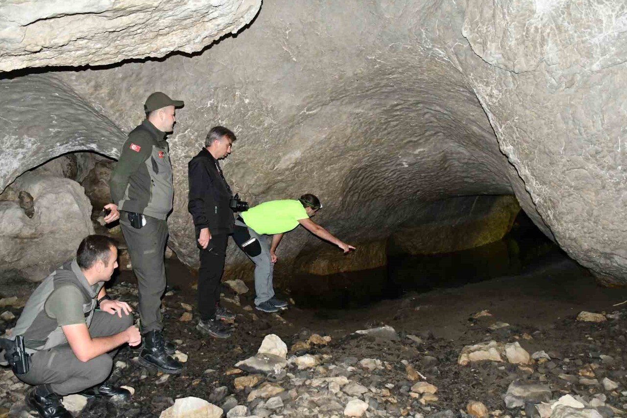 KASTAMONU’NUN ARAÇ İLÇESİNDE YAYLALAR GÜZERGAHINDA BULUNAN VE İÇERİSİNDEN IRMAK AKAN MAĞARANIN...