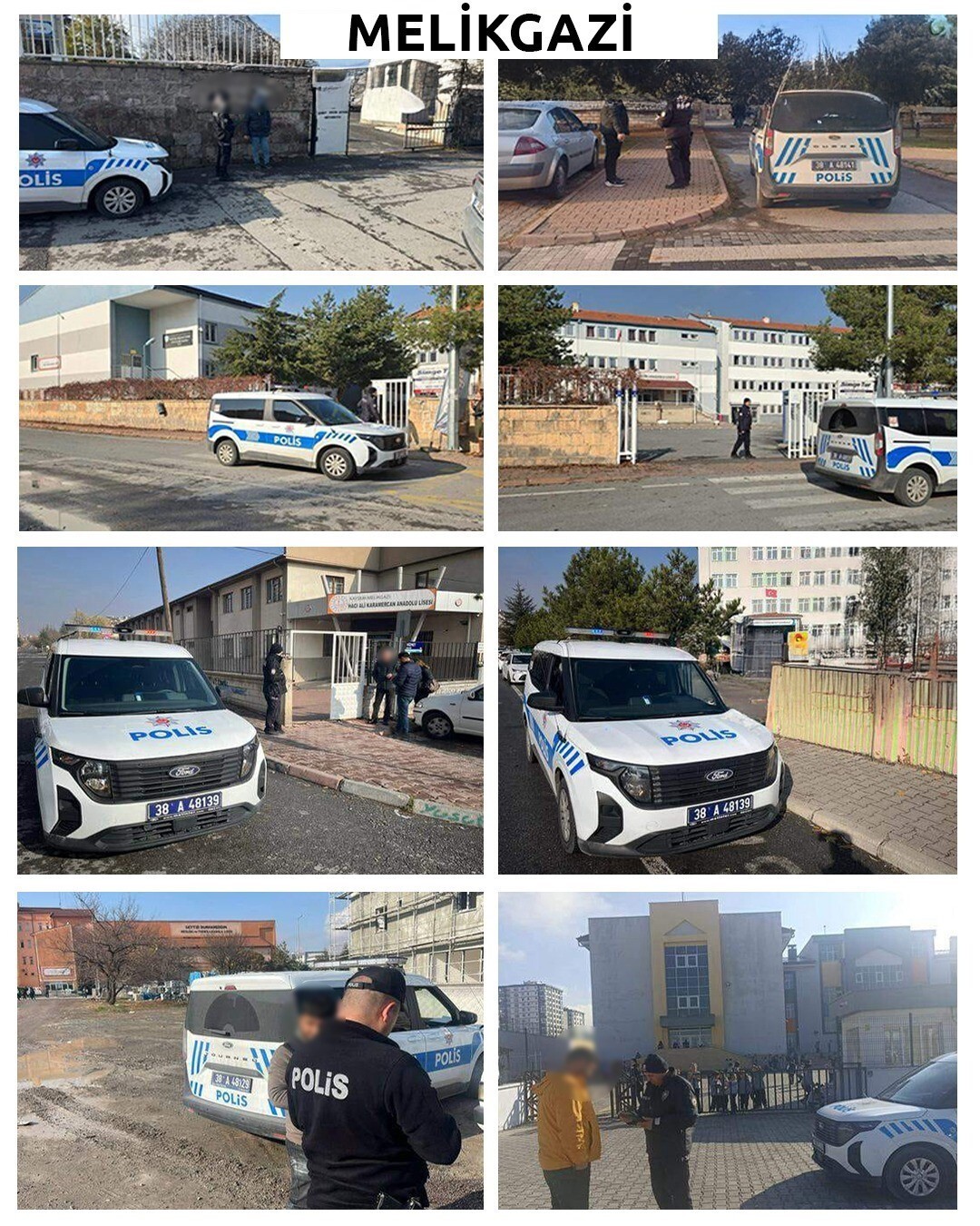 KAYSERİ’DE POLİS EKİPLERİ TARAFINDAN OKUL ÖNLERİNDE GÜVENLİĞİ SAĞLAMA ADINA YAPILAN ÇALIŞMALARDA...