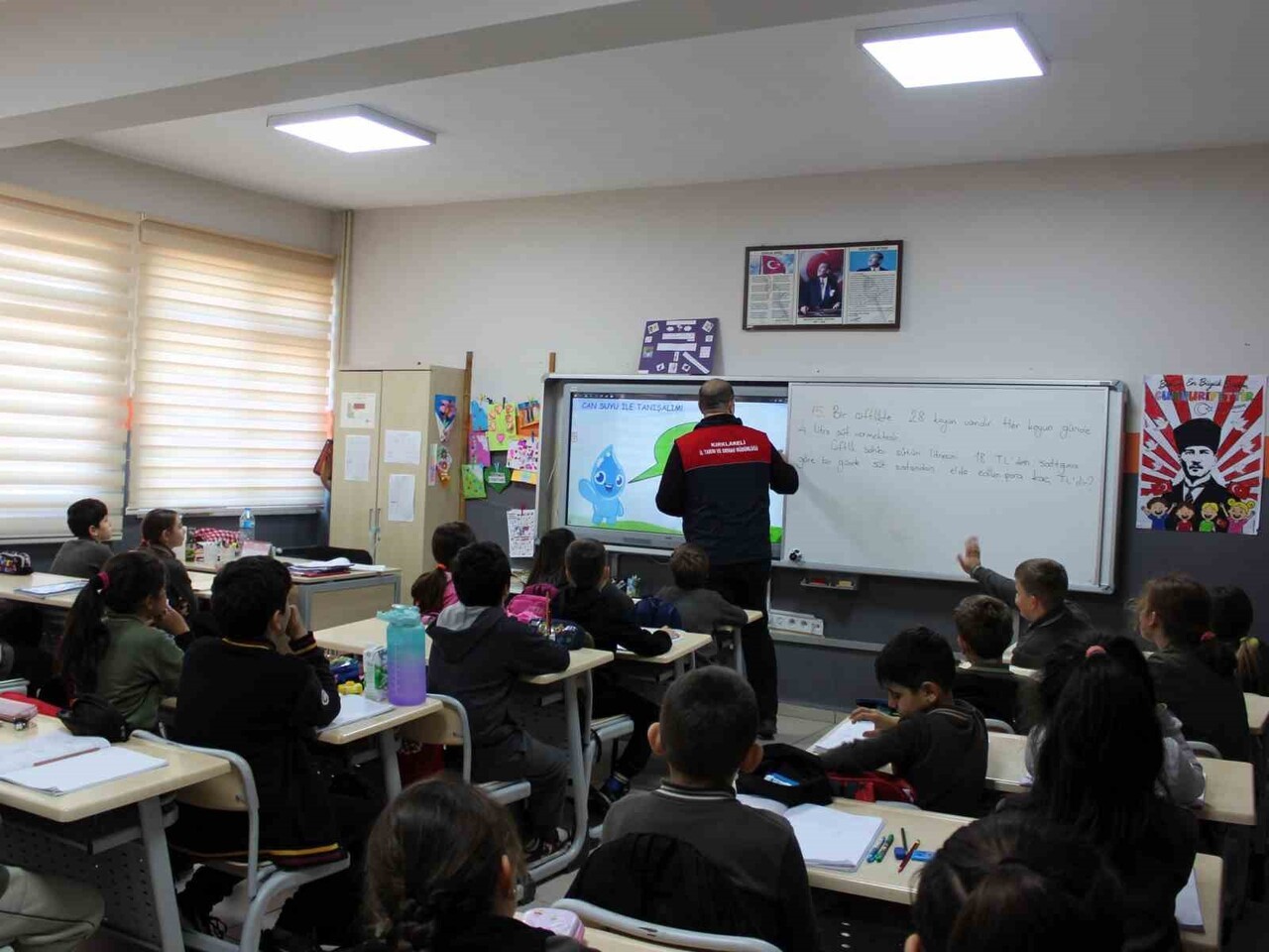 KIRKLARELİ MERKEZ İLÇEYE BAĞLI KAVAKLI BELDESİNDE İLKOKUL ÖĞRENCİLERİNE SU VERİMLİLİĞİ, BALIK...