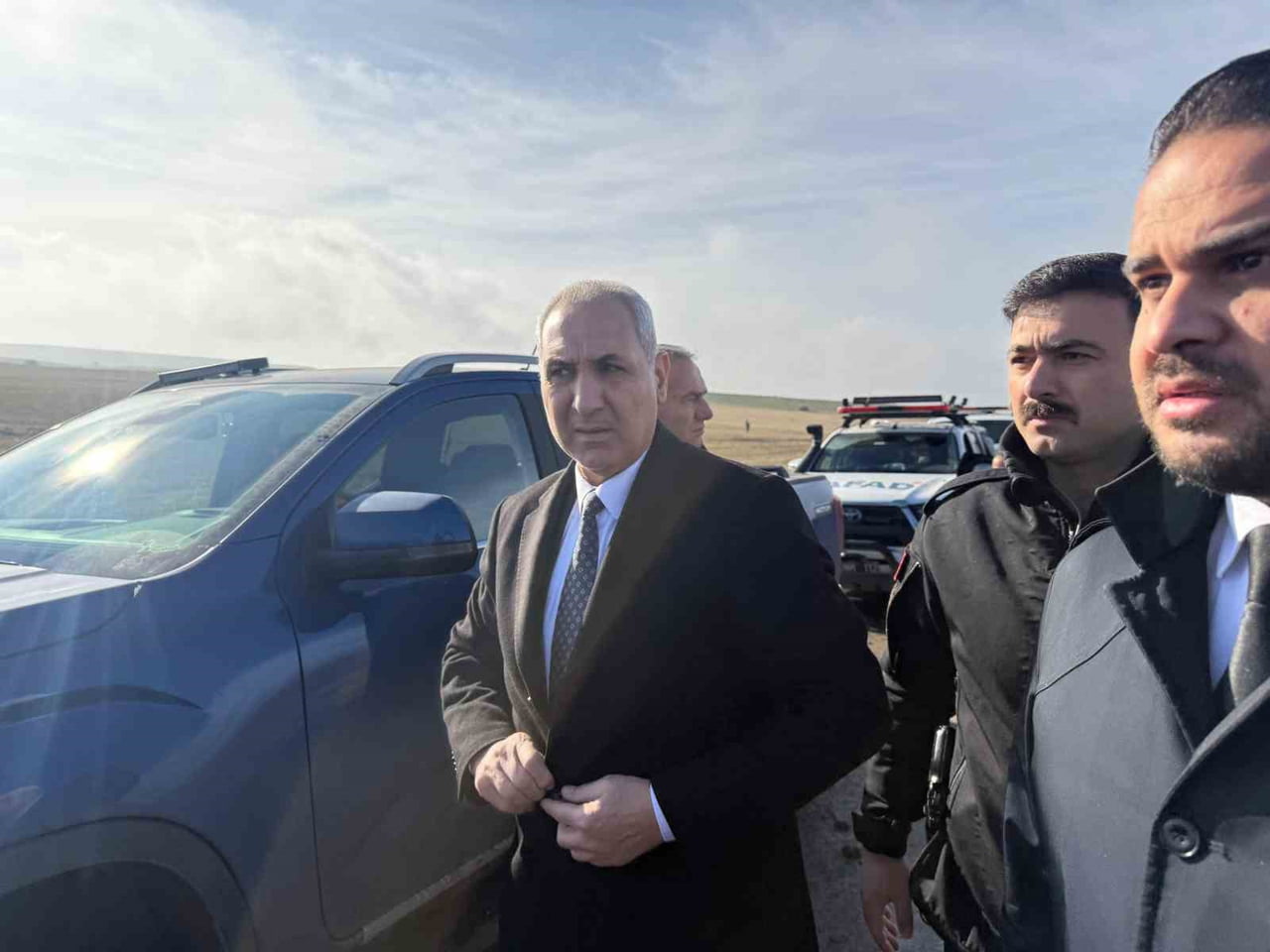 LİBYA HEYETİ, UÇAK KAZASININ YAŞANDIĞI BÖLGEYE GELDİ.