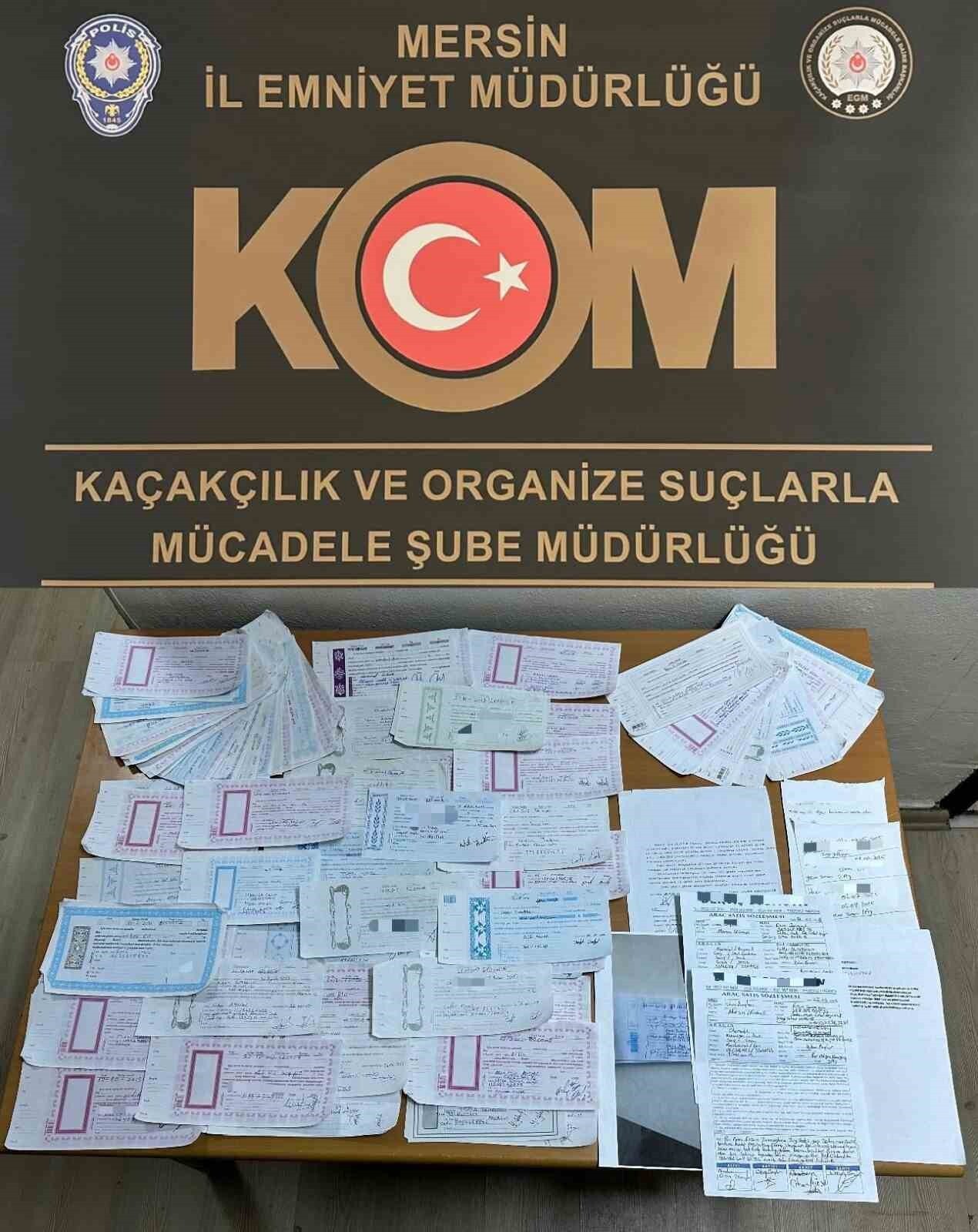 MERSİN'İN TARSUS VE SİLİFKE İLÇELERİNDE TEFECİLERE YÖNELİK OPERASYONDA 111 ADET FARKLI KİŞİLERE...