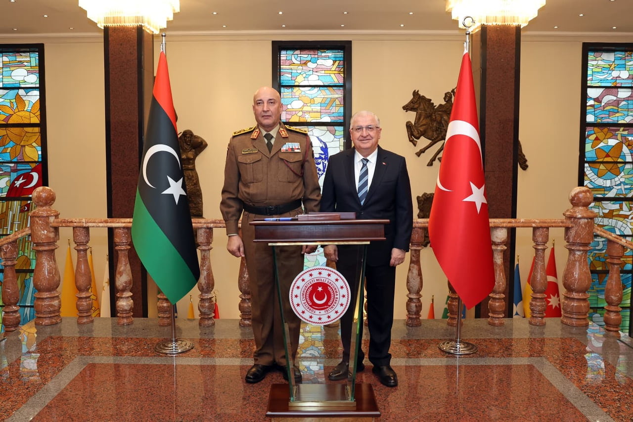 MİLLİ SAVUNMA BAKANI YAŞAR GÜLER, LİBYA GENELKURMAY BAŞKANI ORGENERAL MUHAMMED ALİ AL-HADDAD'I...