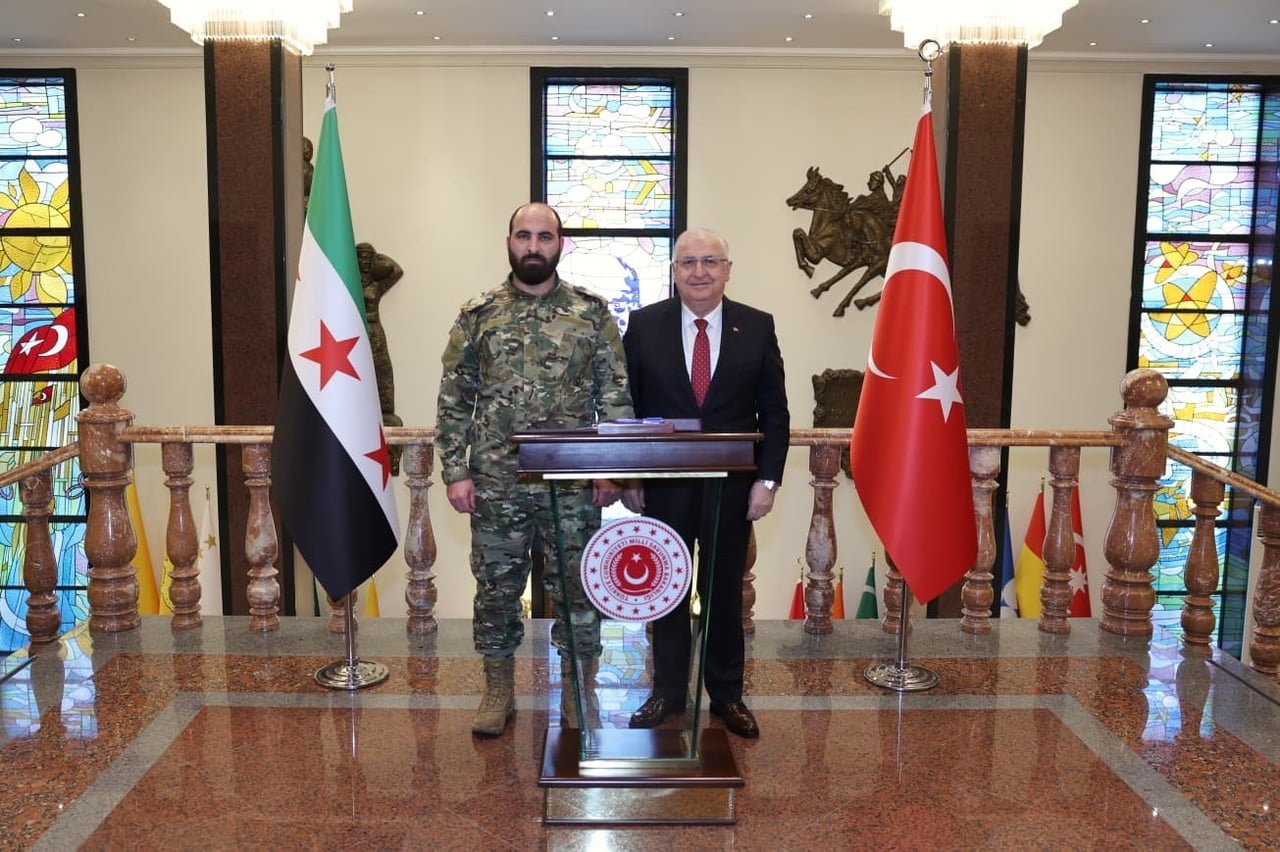 MİLLİ SAVUNMA BAKANI YAŞAR GÜLER, SURİYE GENELKURMAY BAŞKANI TÜMGENERAL NUREDDİN ALİ NA’SAN’I...