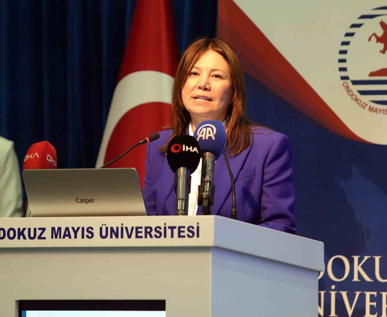 ONDOKUZ MAYIS ÜNİVERSİTESİ (OMÜ) REKTÖRÜ PROF. DR. FATMA AYDIN, ÖZELLİKLE GENÇLER ARASINDA...