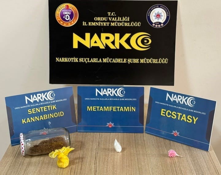 ORDU’DA POLİS EKİPLERİ TARAFINDAN DÜZENLENEN UYUŞTURUCU OPERASYONLARINDA 1 ŞÜPHELİ...