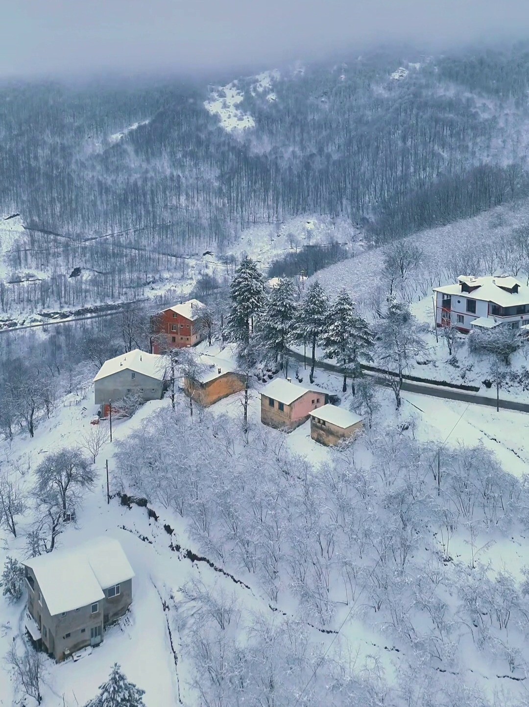 SAMSUN’DA GECE SAATLERİNDE ETKİLİ OLAN KAR YAĞIŞI, KENTİN ÖNEMLİ TURİZM NOKTALARINDAN LADİK AKDAĞ...