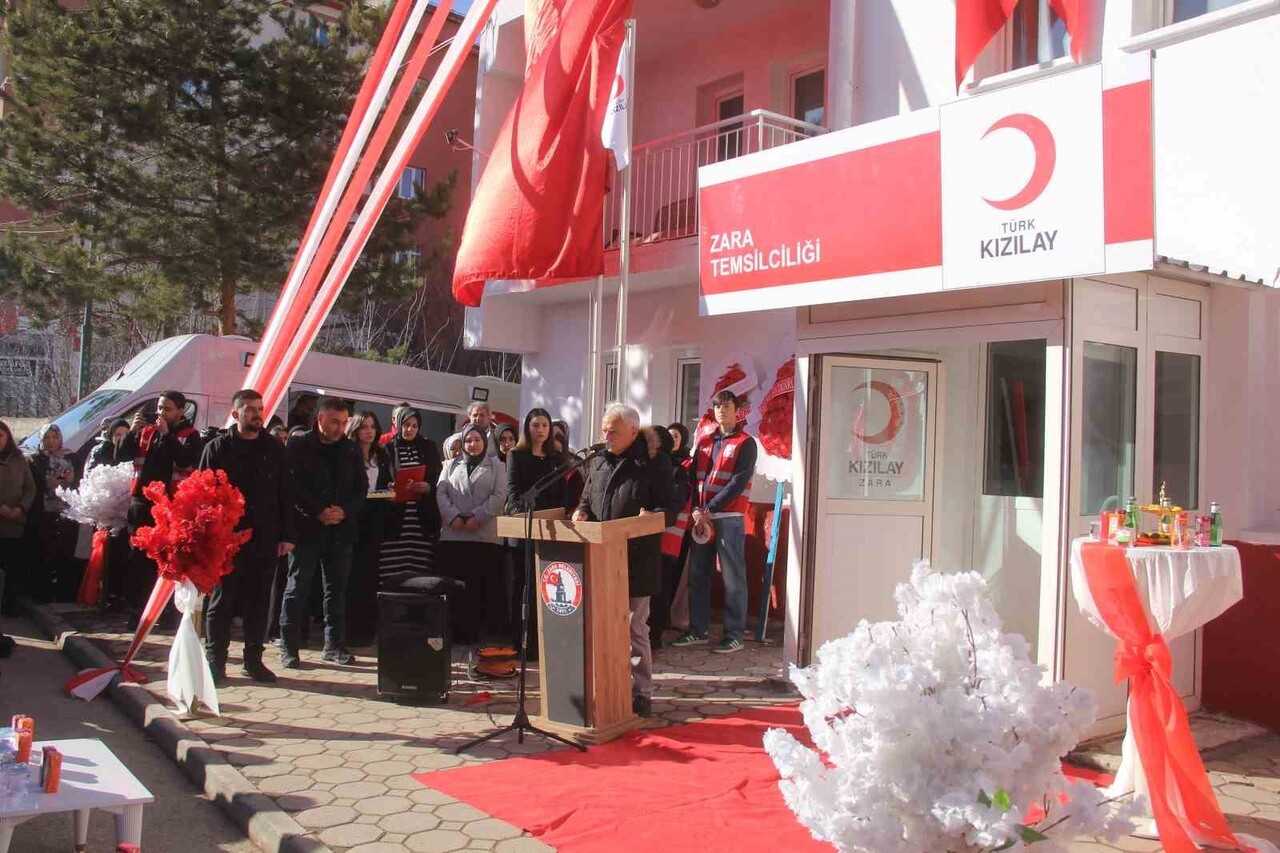 SİVAS’IN ZARA İLÇESİNDE TÜRK KIZILAY TEMSİLCİLİĞİ HİZMET BİNASI DÜZENLENEN TÖRENLE HİZMETE AÇILDI....
