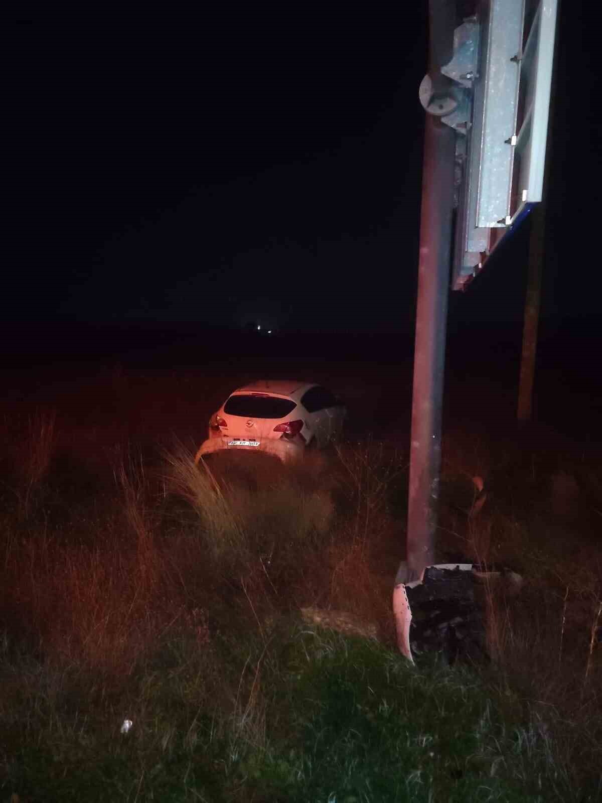 SUSURLUK’TA TEK TARAFLI KAZA: 1 YARALI