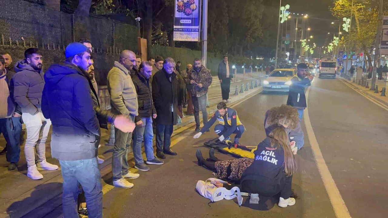 TEKİRDAĞ'DA MOTOSİKLETİN ÇARPTIĞI YAYA YARALANDI