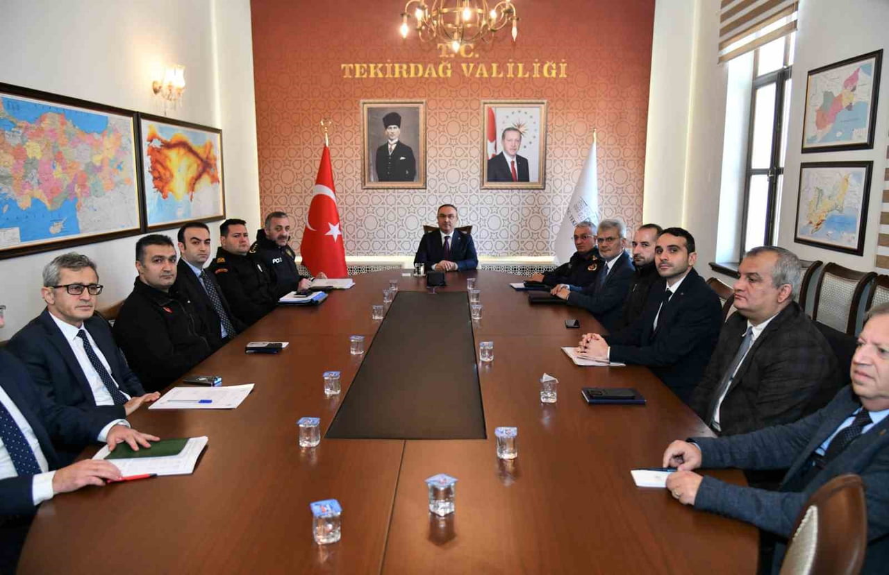 TEKİRDAĞ’DA YENİ YIL ÖNCESİ GÜVENLİK PLANLAMASI TAMAMLANDI