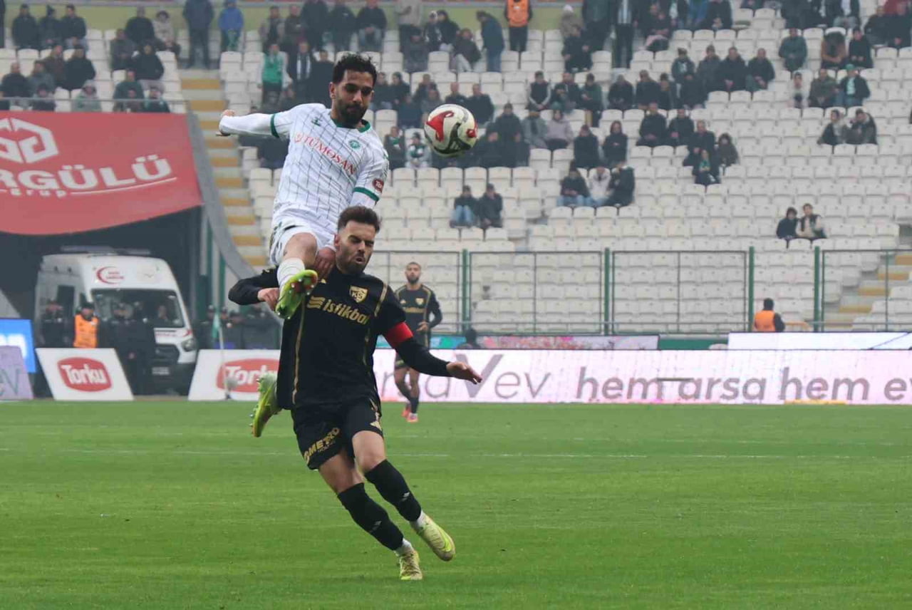 TRENDYOL SÜPER LİG'İN 17. HAFTASINDA KONYASPOR, SAHASINDA KARŞILAŞTIĞI KAYSERİSPOR İLE 1-1...