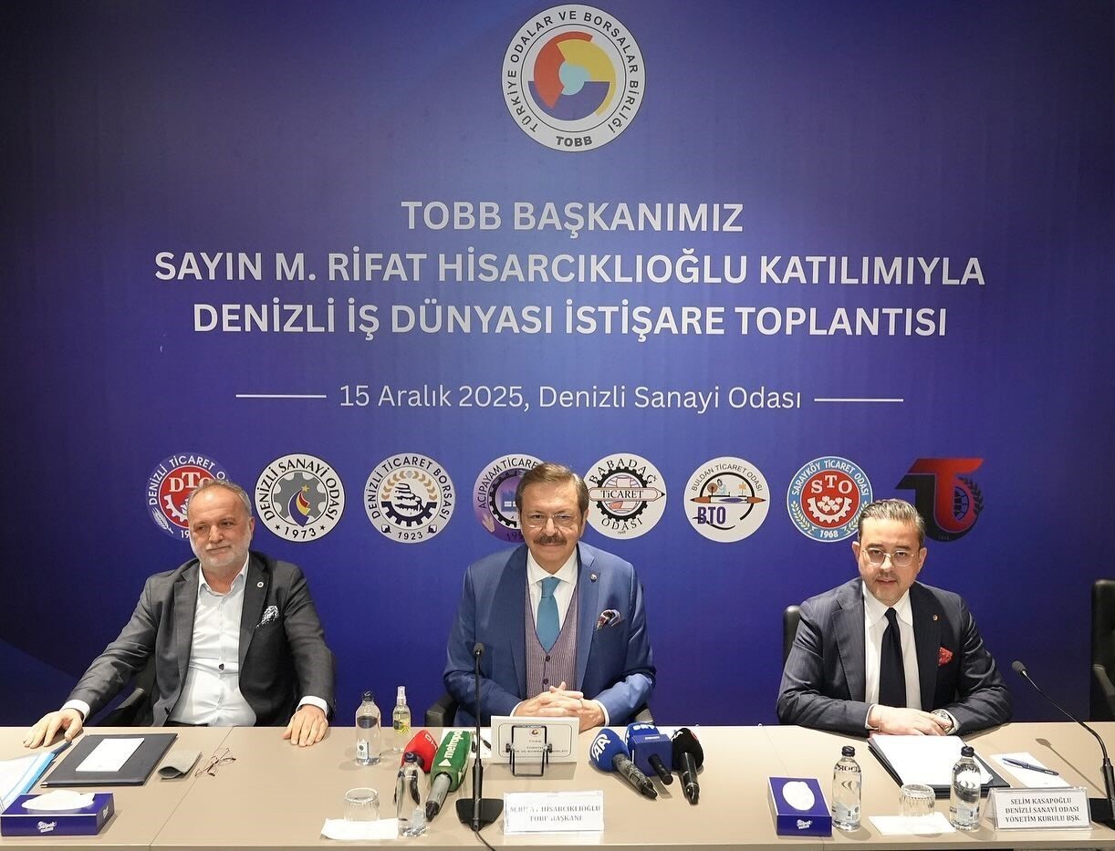 TÜRKİYE ODALAR VE BORSALAR BİRLİĞİ (TOBB) BAŞKANI RIFAT HİSARCIKLIOĞLU, DENİZLİ ZİYARETİ...